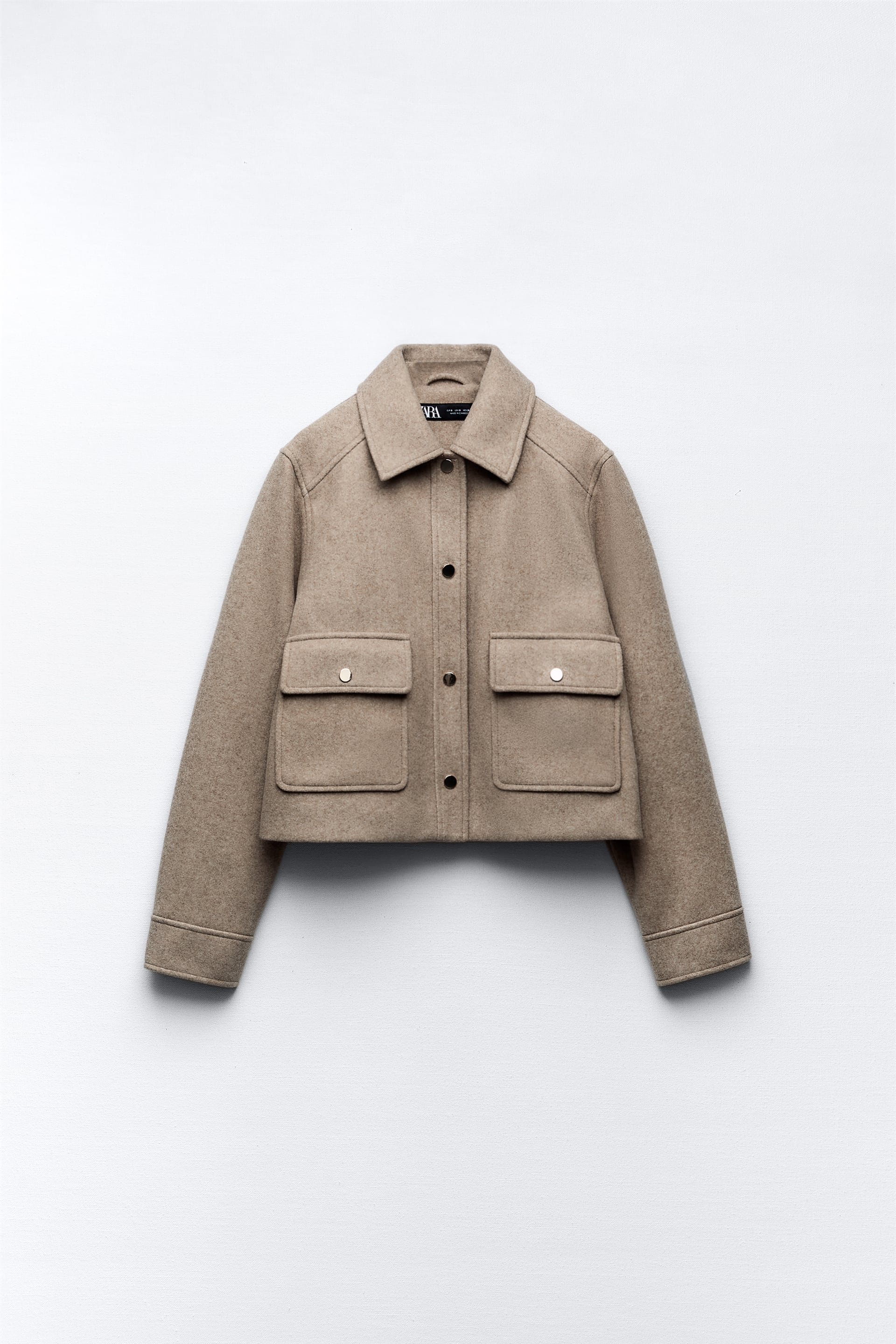 Zara Soft Short Jacket in Camel — UFO No More Zara Soft Short Jacket in Camel — UFO No More